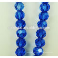 2016 wholesale Blue curvy glass round beads